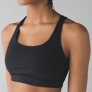 Lululemon Energy Women's Black Sports Bra Size 8